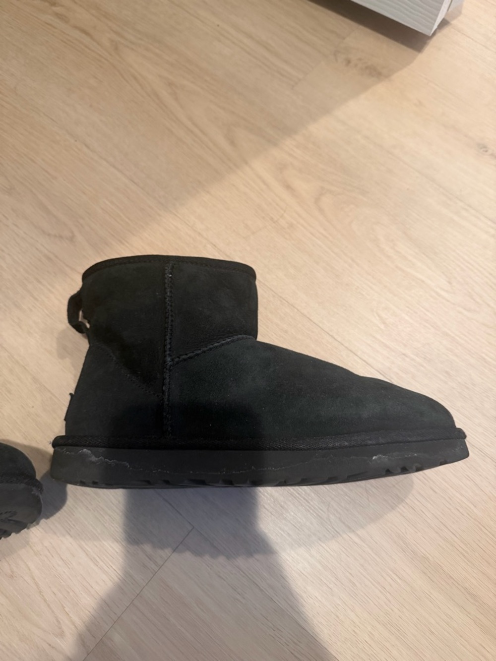 UGG Women's Black Suede Short Boot